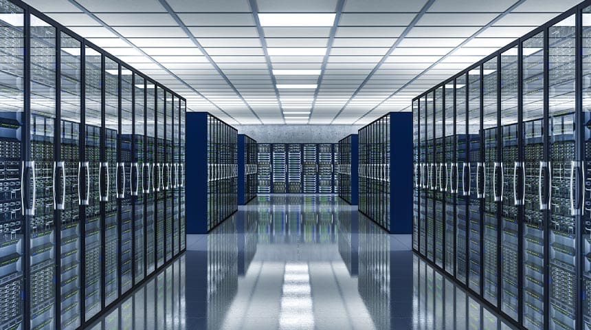 Data center server room