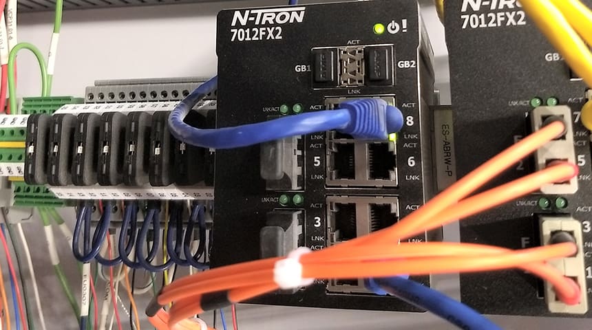SCADA wires and data boxes