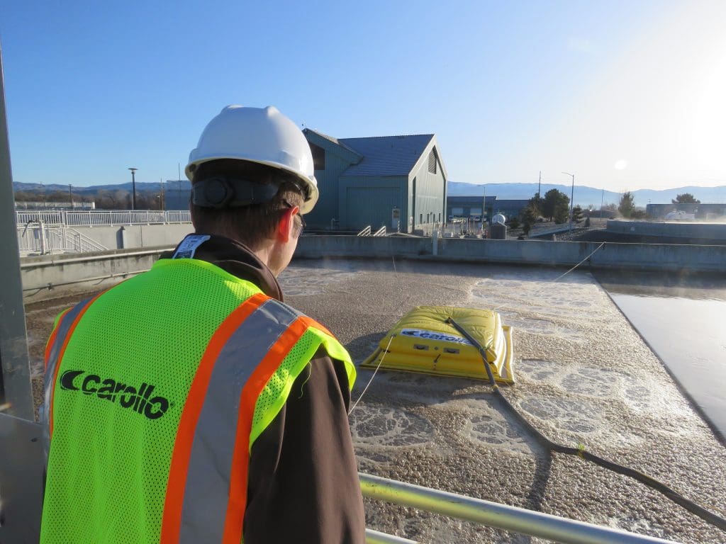 demonstration of the I-FLOAT off-gassing system by Carollo Engineers. 
