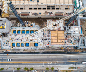 Arial photo of the SFPUC headworks upgrades dont in San Francisco by Carollo Engineers