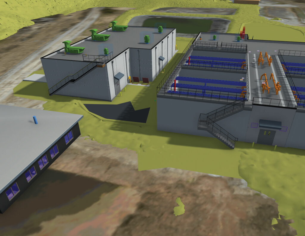 rendering of the Kimberley, British Columbia process intensification water treatment plant