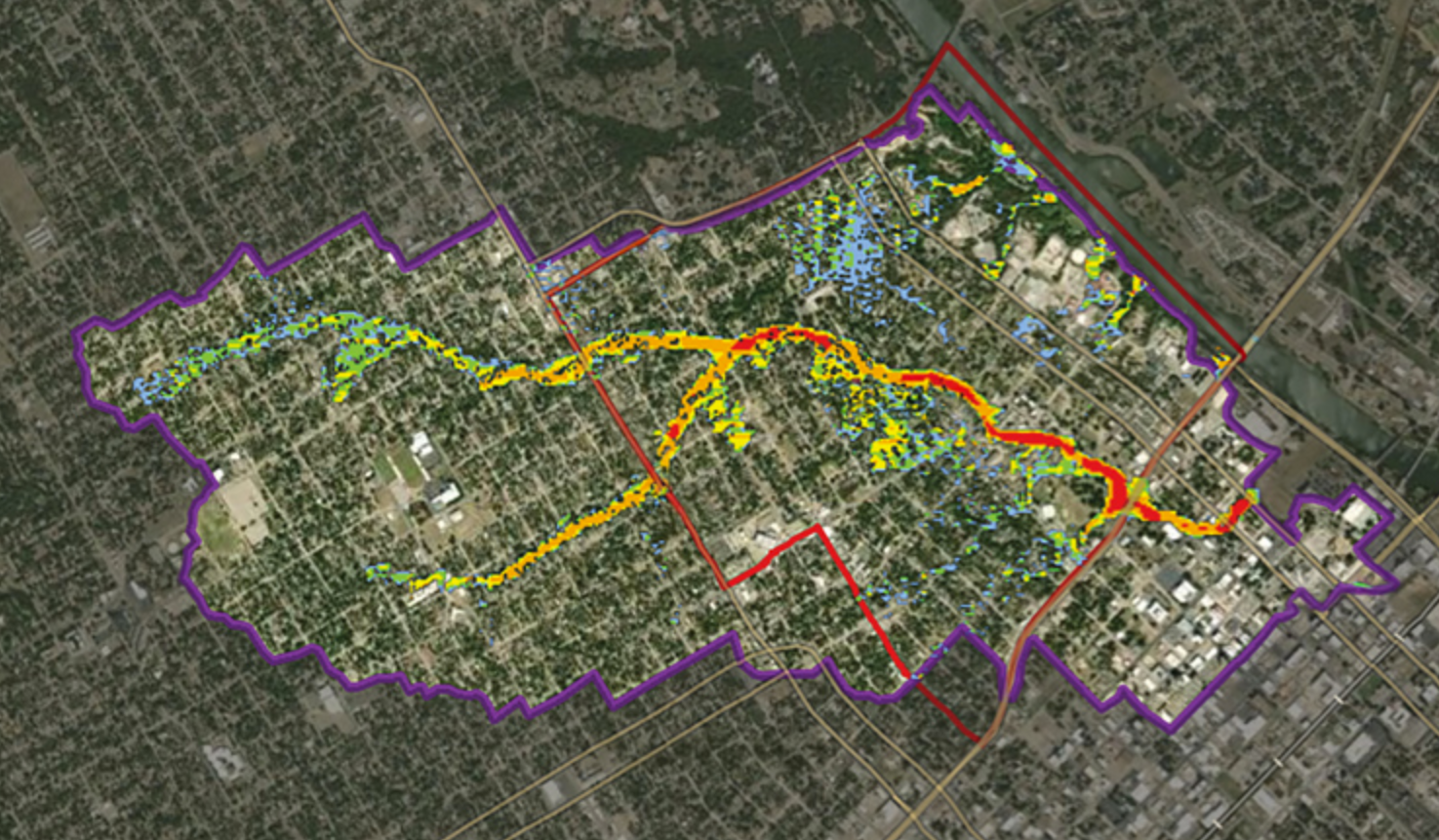 ArcGIS StoryMap created in Waco, Texas to help Carollo and clients share results with stakeholders