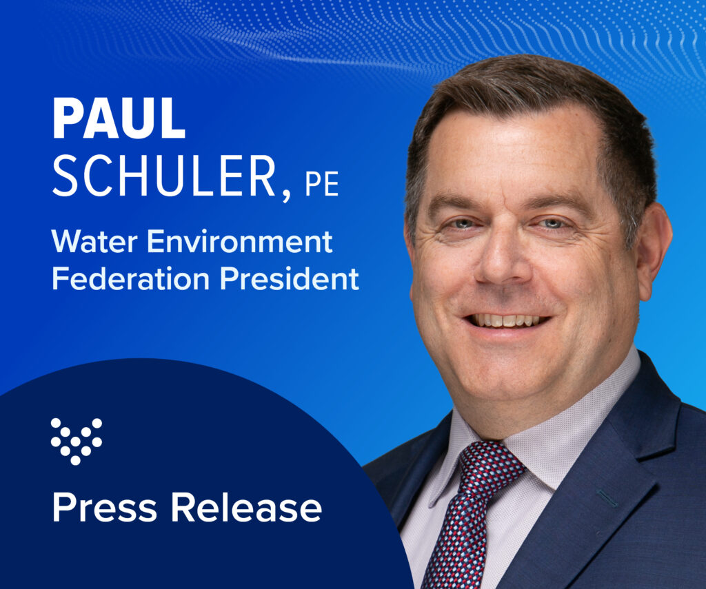 Carollo Engineers’ Paul J. Schuler named Water Environment Federation president Thumbnail Image